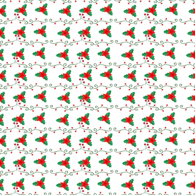 Diseño de patrones vectoriales sin costuras de Navidad escandinava