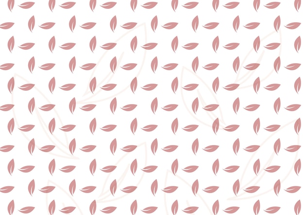 Diseño de patrones vectoriales de hojas rojas sin costuras de fondo