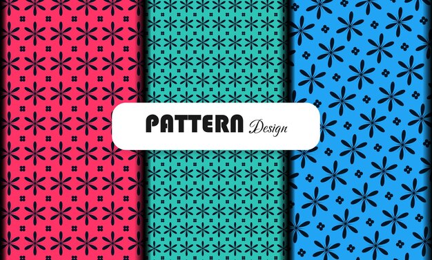 Diseño de patrones vectoriales plantilla de diseño elegante