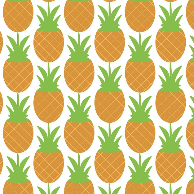 Diseño de patrones de verano sin costuras de piña