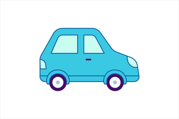 Diseño de la pegatina plana del icono de transporte