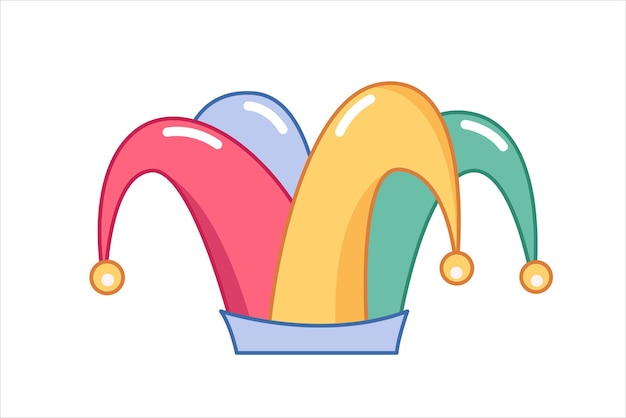 Diseño de la pegatina plana de los tontos de abril