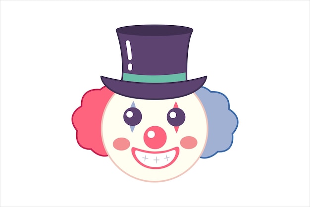 Diseño de la pegatina plana de los tontos de abril