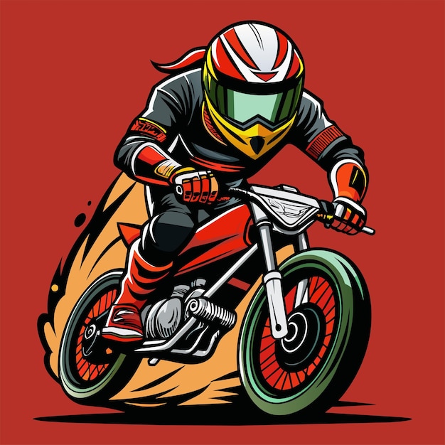 Diseño de pegatinas para camisetas de Super Bikers