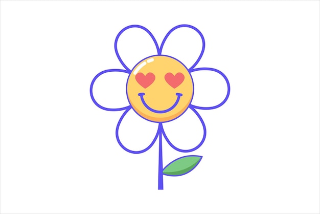 Diseño de pegatinas de decoración para la cara sonriente