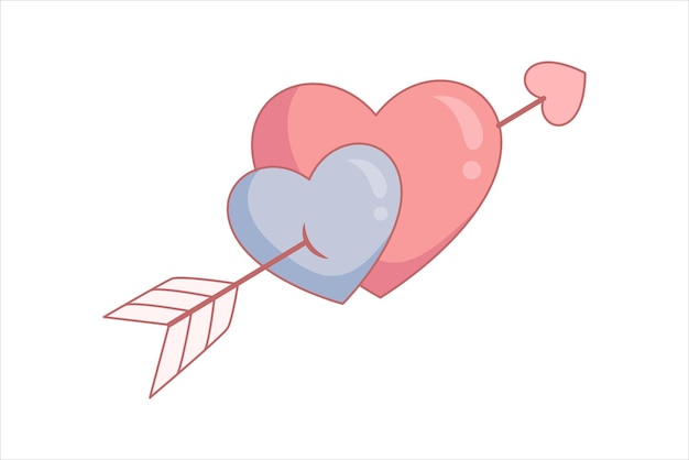 Diseño de pegatinas para el Día de San Valentín