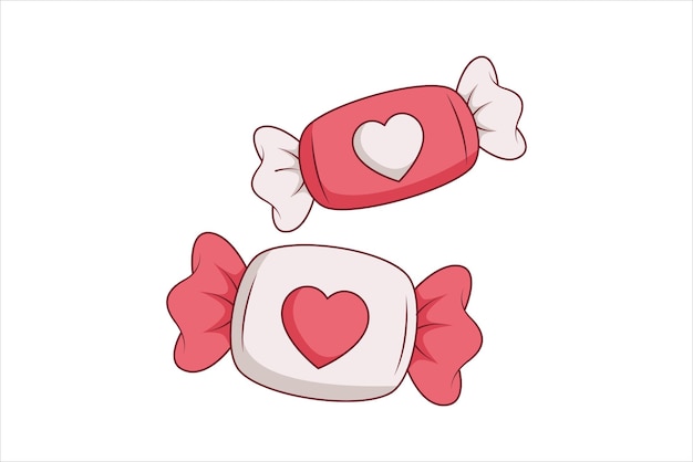 Diseño de pegatinas para el Día de San Valentín