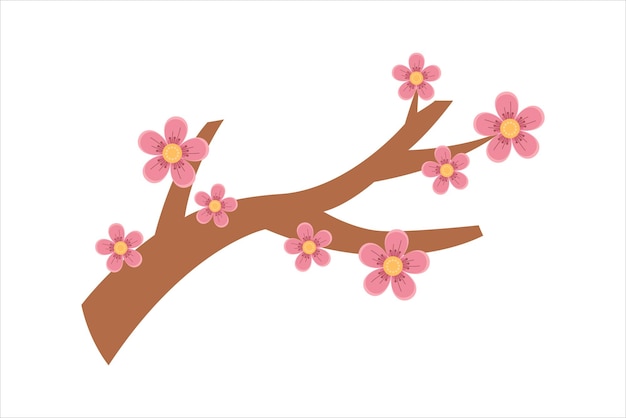 Diseño de pegatinas de estilo coreano de primavera