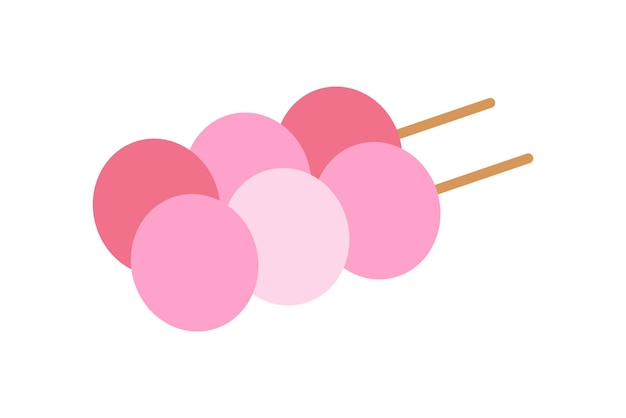 Diseño de pegatinas de estilo japonés de primavera