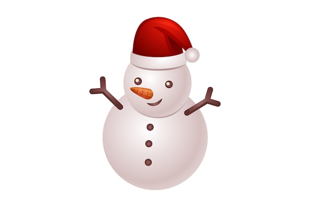 Diseño de pegatinas de Navidad del Hombre de Nieve