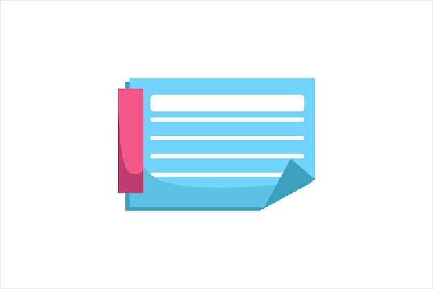 Diseño de pegatinas para notas adhesivas de papel