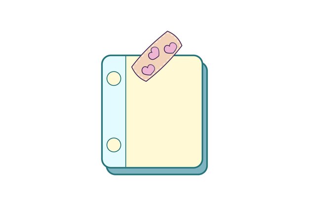Diseño de pegatinas para notas adhesivas de papel