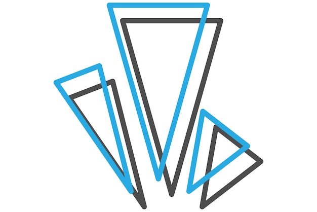 Diseño de pegatinas de notas geométricas.