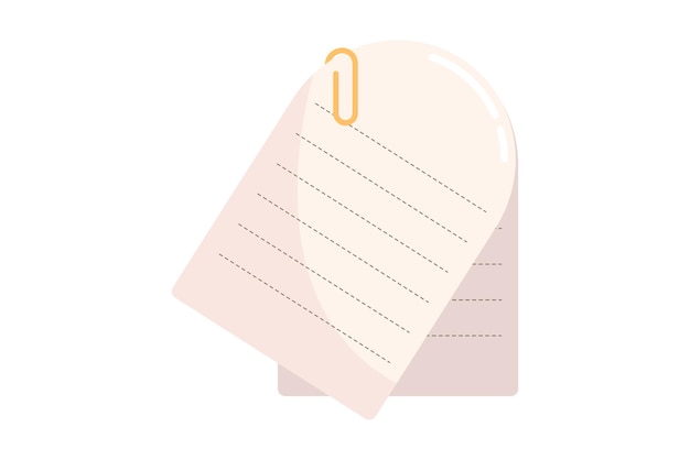 Diseño de pegatinas de papel para notas pegajosas