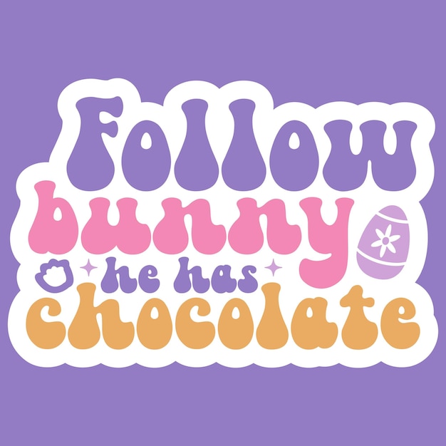 Diseño de las pegatinas de Pascua