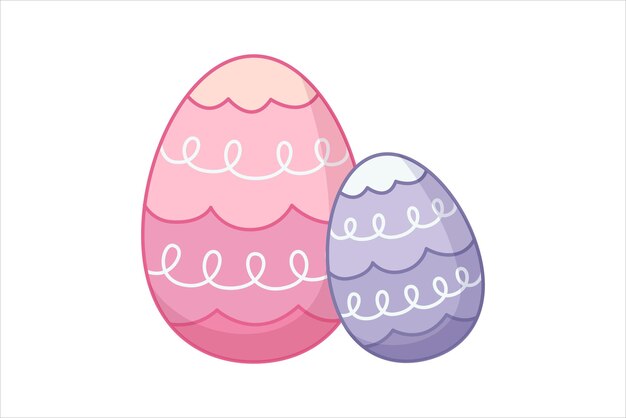 Diseño de pegatinas planas para el día de Pascua