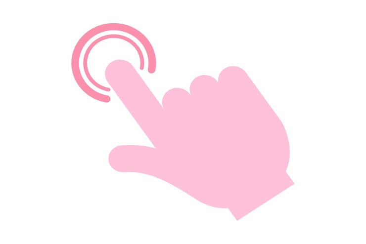 Vector diseño de pegatinas planas con flecha de ratón