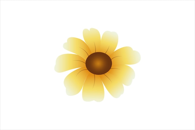 Diseño de pegatinas planas de flores de primavera