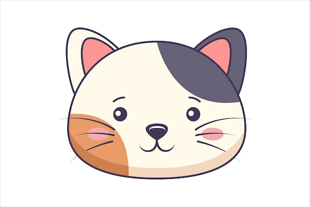 Diseño de pegatinas planas para gatos