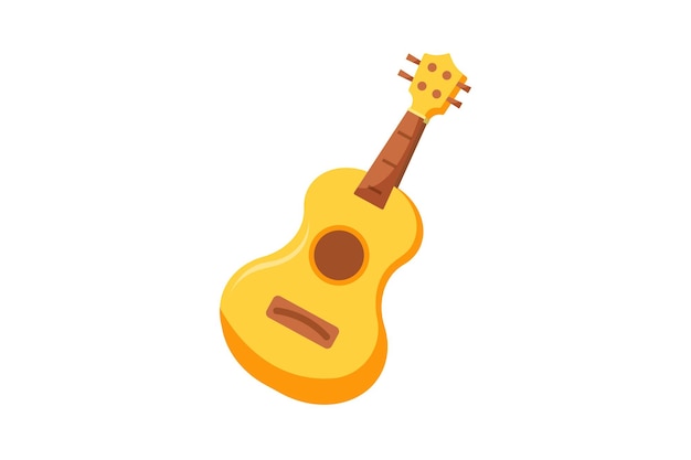 Diseño de pegatinas planas para instrumentos musicales de guitarra