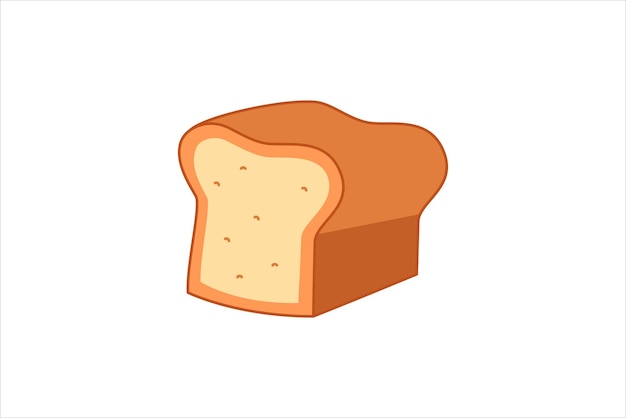 Diseño de pegatinas planas para pan tostado