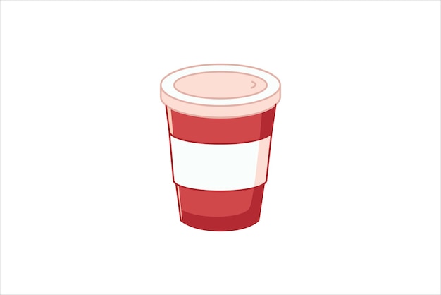 Diseño de pegatinas planas para tazas de café