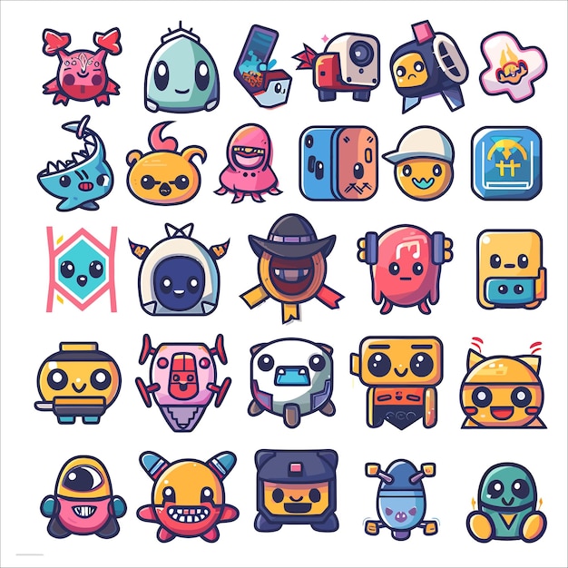 Vector diseño de pegatinas vectoriales de 28 qute