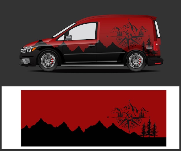 diseño de pegatinas de vinilo para adhesivos de envoltura de automóviles