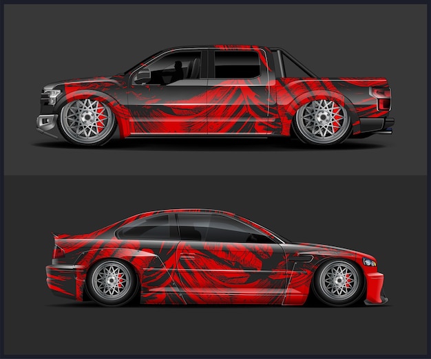 diseño de pegatinas de vinilo para adhesivos de envoltura de automóviles