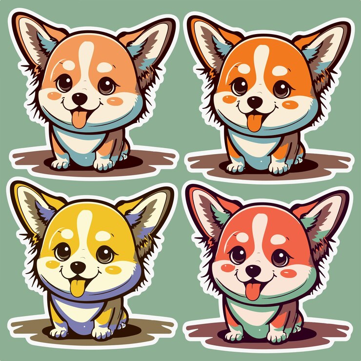 Diseño de perro lindo de Vektor
