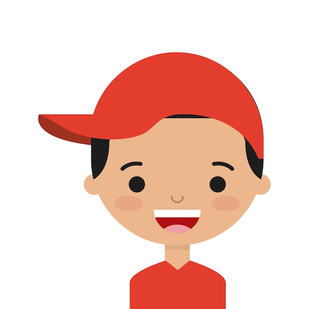 diseño de persona linda, ilustración vectorial gráfico eps10