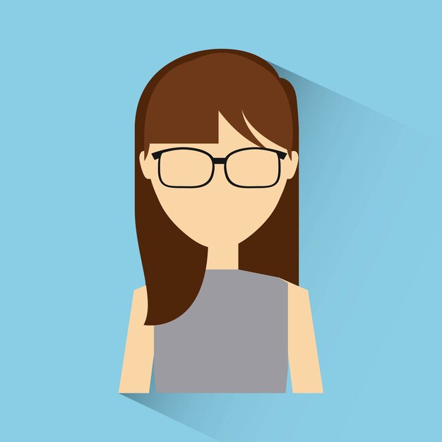 diseño de la persona de moda, gráfico de vector ilustración eps10