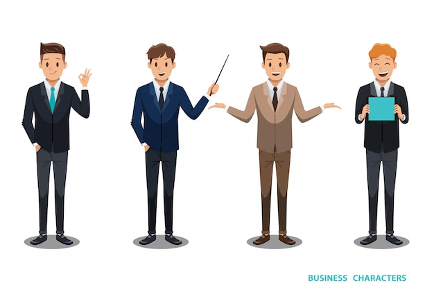 Diseño de personaje de hombre de negocios No2