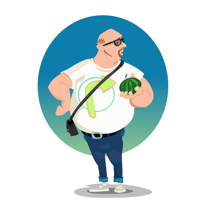 Vector diseño de personaje de hombre