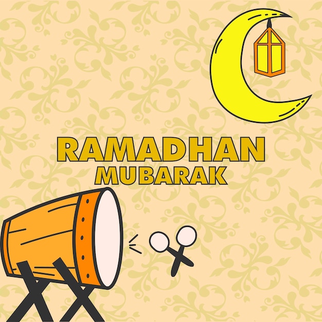 diseño de personaje lindo elemento ramadhan