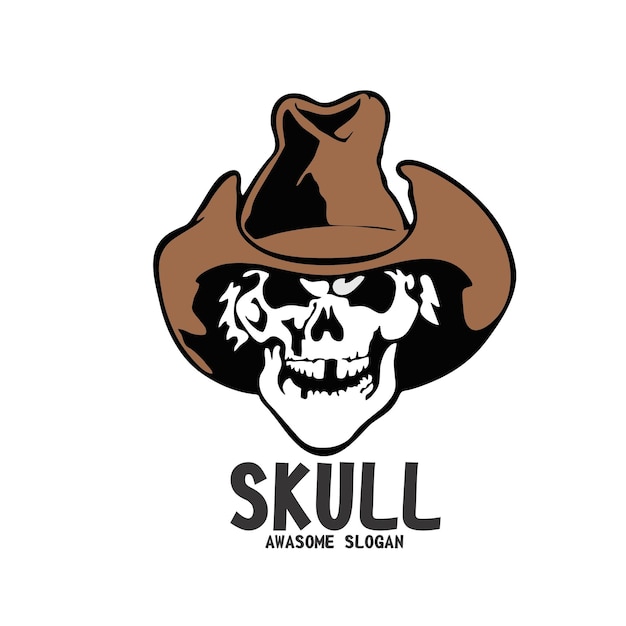 Diseño personaje logotipo mascota icono cráneo