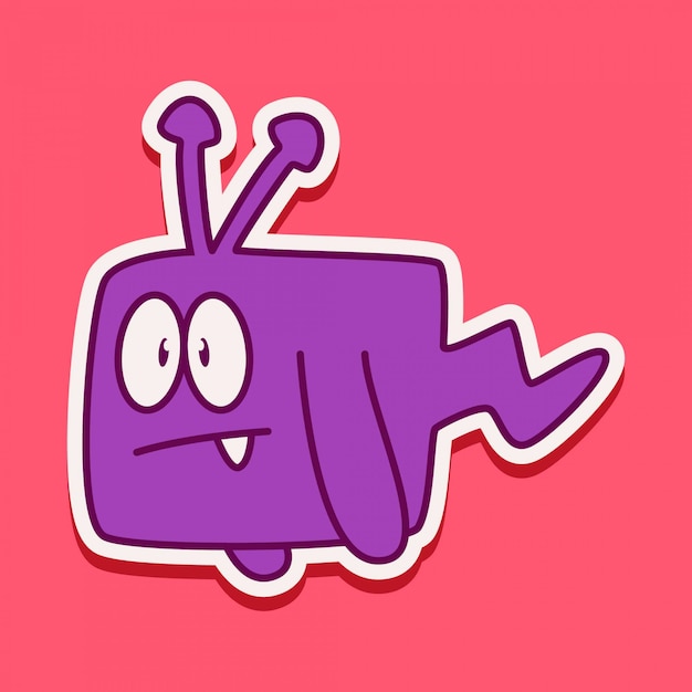 Diseño de personaje de monstruo lindo