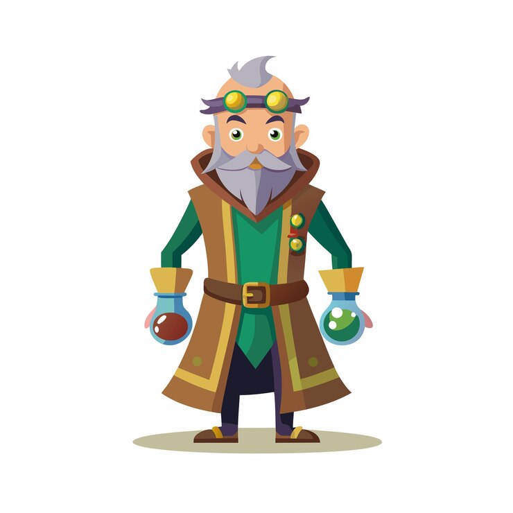 Vector diseño de personajes de dibujos animados profesionales ilustración vectorial hermosa