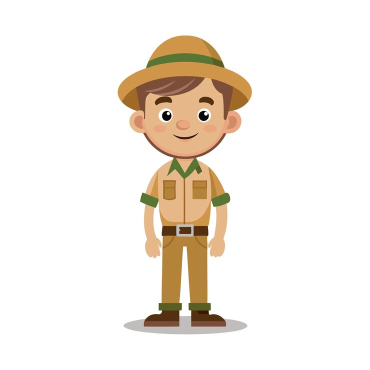 Vector diseño de personajes de dibujos animados profesionales ilustración vectorial hermosa