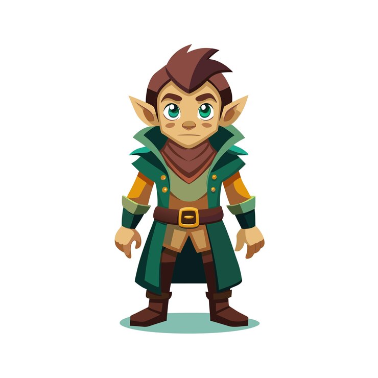 Vector diseño de personajes de dibujos animados profesionales ilustración vectorial hermosa