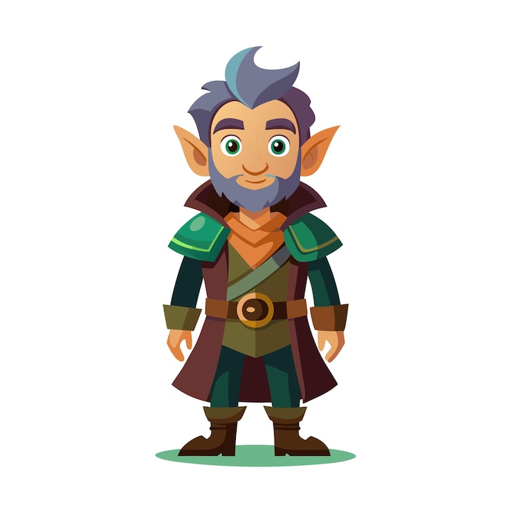 Vector diseño de personajes de dibujos animados profesionales ilustración vectorial hermosa