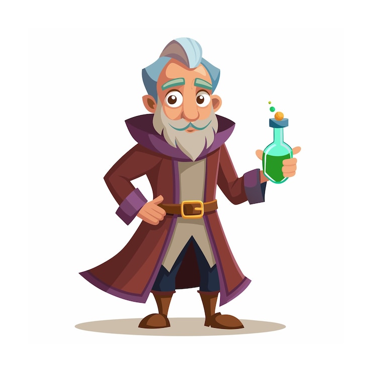 Vector diseño de personajes de dibujos animados profesionales ilustración vectorial hermosa