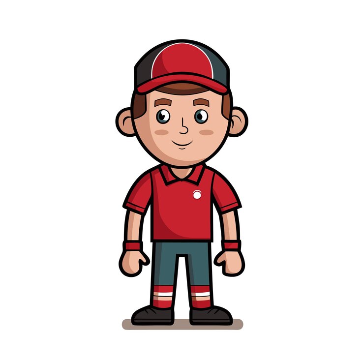 Vector diseño de personajes de dibujos animados profesionales ilustración vectorial hermosa