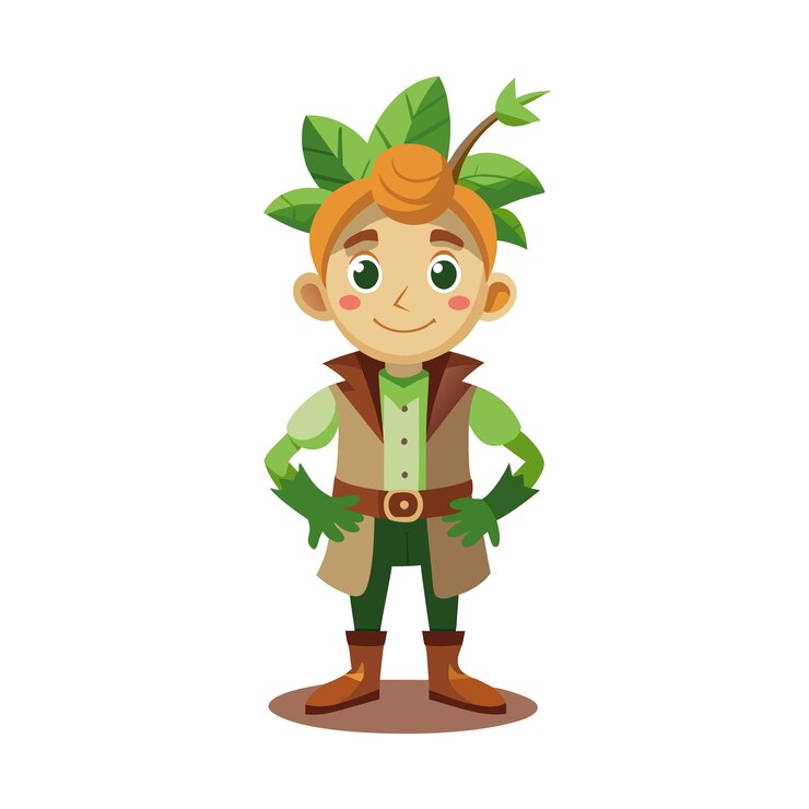 Vector diseño de personajes de dibujos animados profesionales ilustración vectorial hermosa