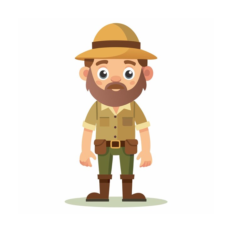 Vector diseño de personajes de dibujos animados profesionales ilustración vectorial hermosa
