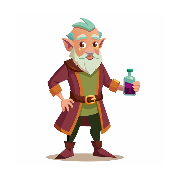 Vector diseño de personajes de dibujos animados profesionales ilustración vectorial hermosa
