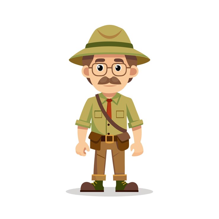 Vector diseño de personajes de dibujos animados profesionales ilustración vectorial hermosa