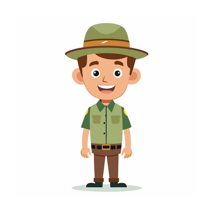 Vector diseño de personajes de dibujos animados profesionales ilustración vectorial hermosa