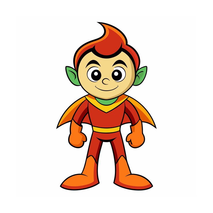 Vector diseño de personajes de dibujos animados profesionales ilustración vectorial hermosa