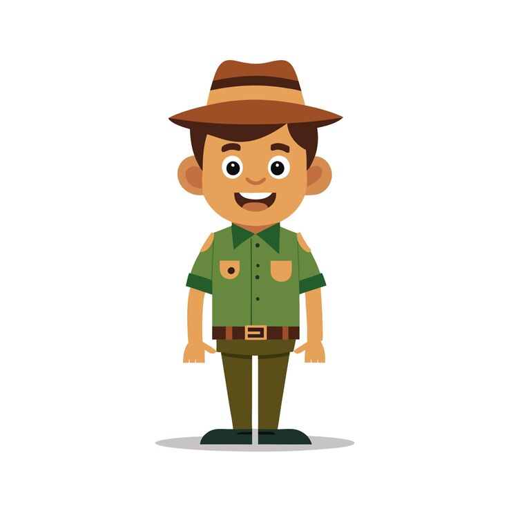 Vector diseño de personajes de dibujos animados profesionales ilustración vectorial hermosa